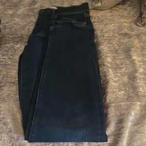 LOFT Women's Deep Blue Denim Jeggings